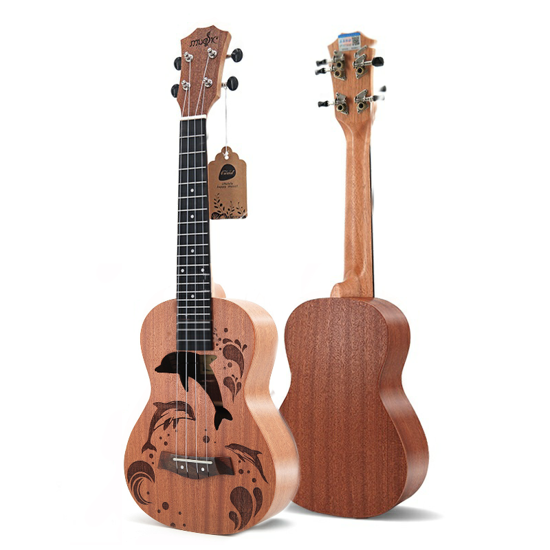 Multi-layer Plywood Material 23" Ukulele - Sapele Top Dolphin