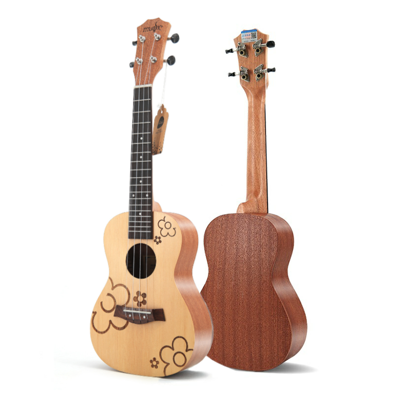 Multi-layer Plywood Material 23" Ukulele - Spruce Top Flower