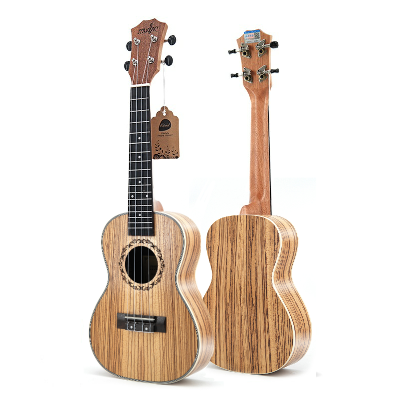 Multi-layer Plywood Material 23" Ukulele - Zebra Wood Top