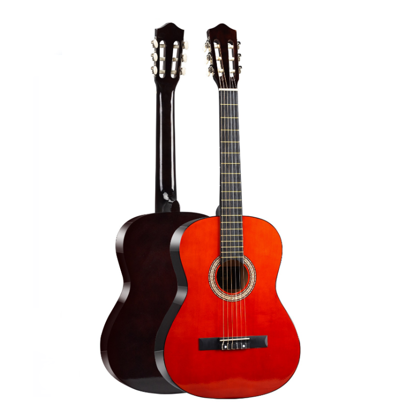 Classical Rounded 39" Guitar - Orange Wood – Basswood