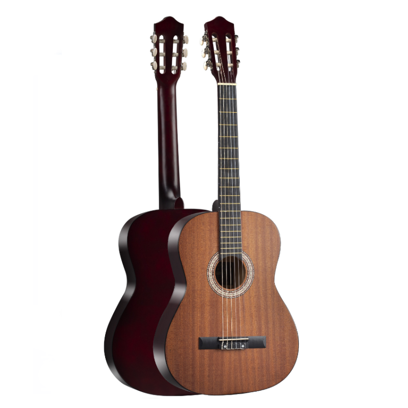 Classical Rounded 39" Guitar - Brown- Sapele Wood