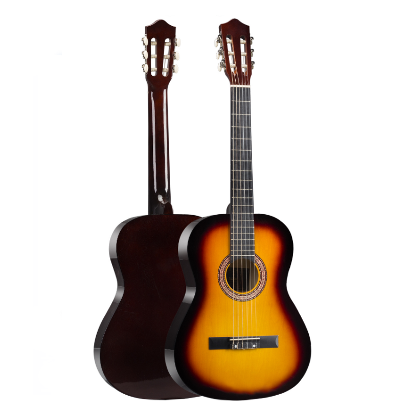 Classical Rounded 39" Guitar - Sunset Yellow – Basswood