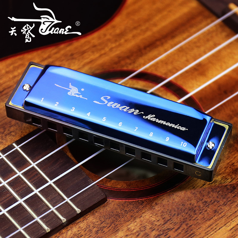 Harmonica - Swan 10 Holes Key of C - Blue