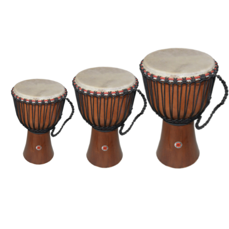 Drum - African Drum - Goat Drumhead - 8 / 10 / 12 Inches with Bag