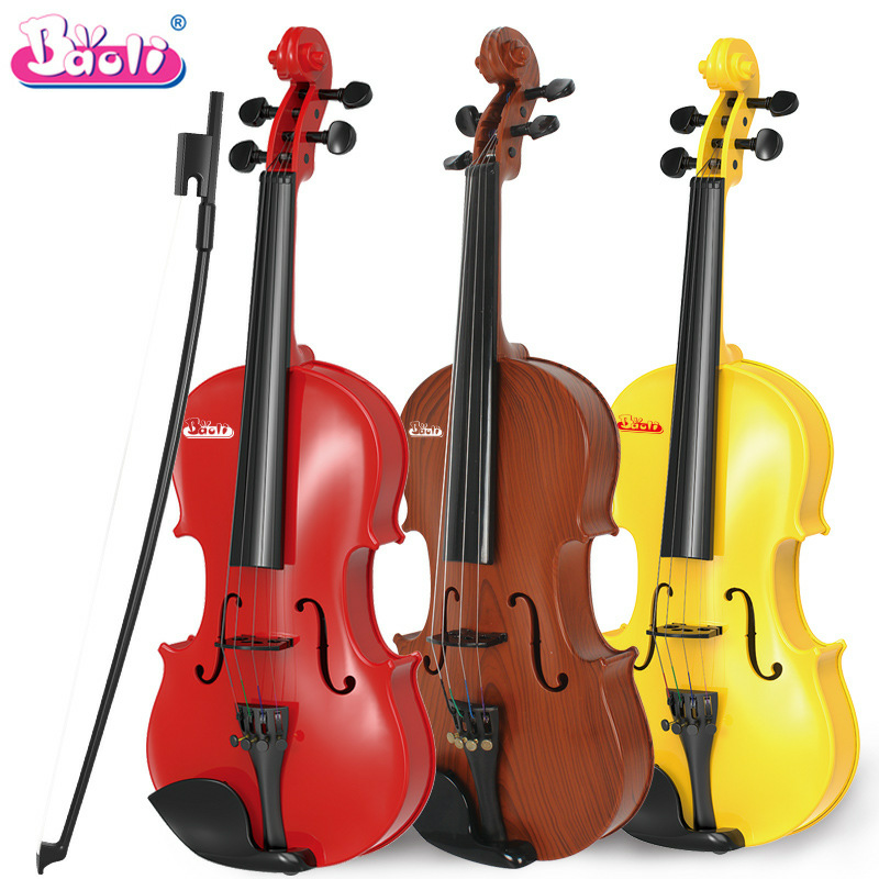 Children Violin with 4 Adjustable Strings and Bow for Beginner Learning