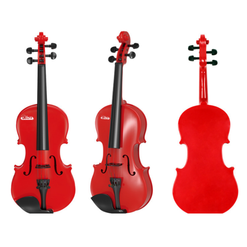 Children Violin with 4 Adjustable Strings and Bow for Beginner Learning