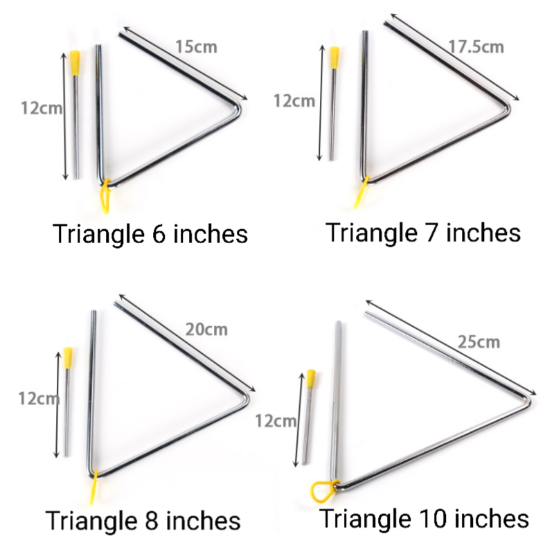 Percussion - Triangle Musical Instrument - Various Size